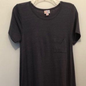 Dress, pocket tee, high-low style, size XS